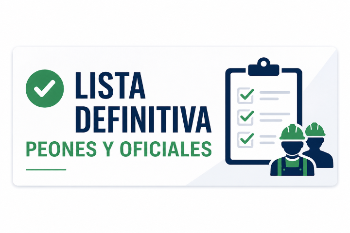 Lista definitiva peones y oficiales